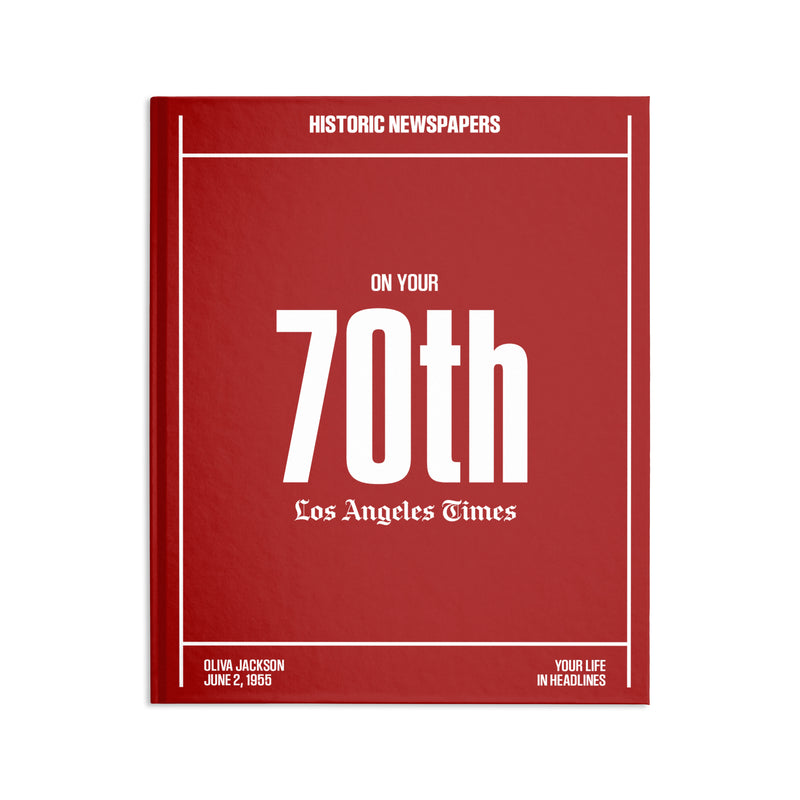 70th Milestone Birthday Book