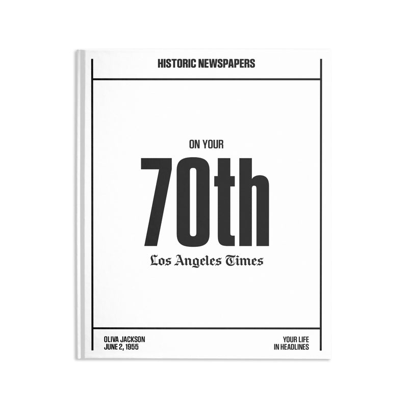 70th Milestone Birthday Book