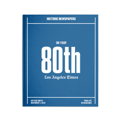 80th Milestone Birthday Book