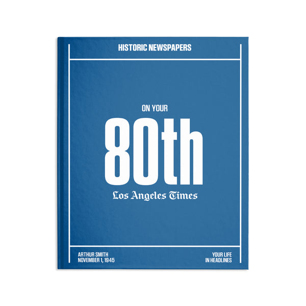 80th Milestone Birthday Book