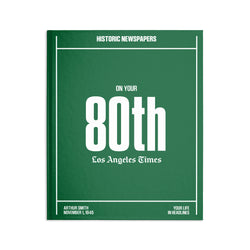 80th Milestone Birthday Book