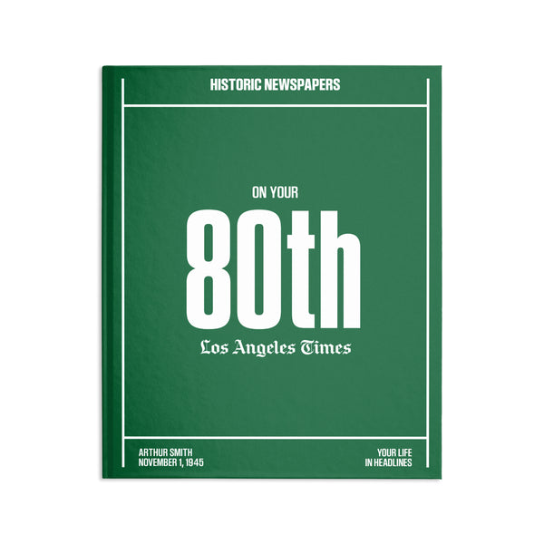 80th Milestone Birthday Book