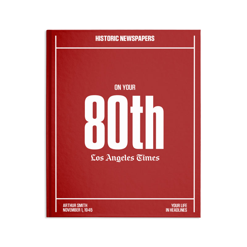 80th Milestone Birthday Book