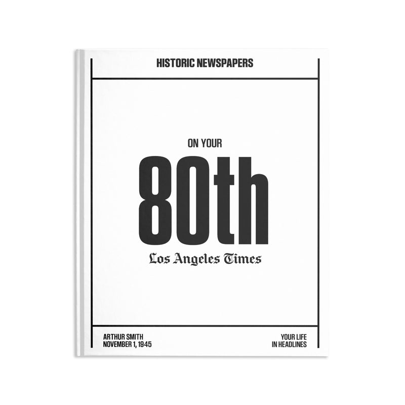 80th Milestone Birthday Book
