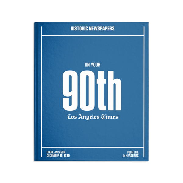 90th Milestone Birthday Book
