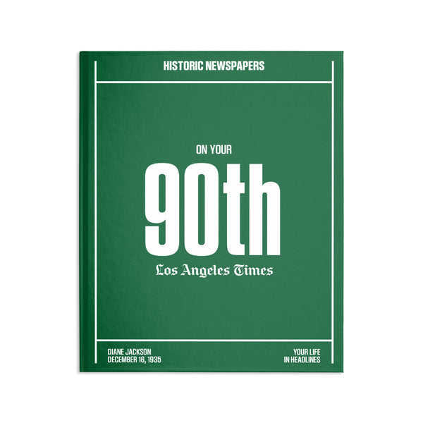 90th Milestone Birthday Book