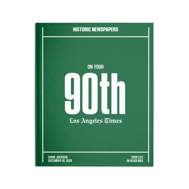 90th Milestone Birthday Book