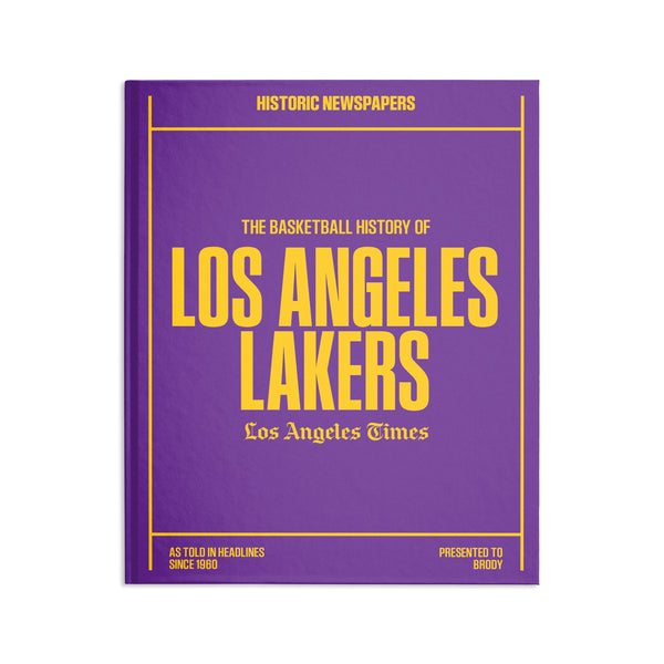 L.A. Times Los Angeles Lakers Newspaper Book