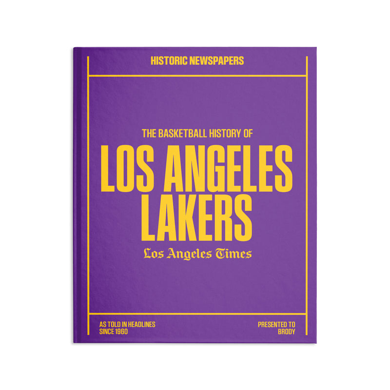 L.A. Times Los Angeles Lakers Newspaper Book