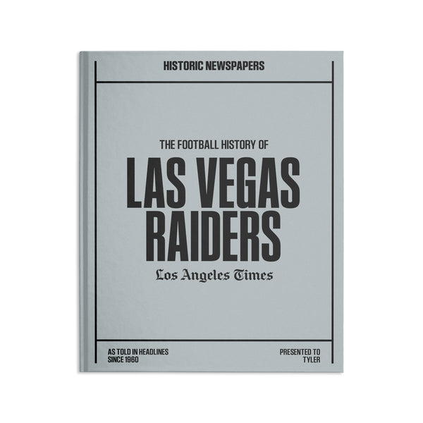 L.A. Times Las Vegas Raiders Newspaper Book