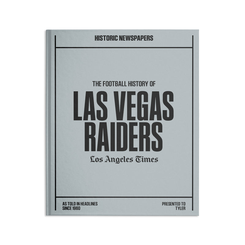 L.A. Times Las Vegas Raiders Newspaper Book