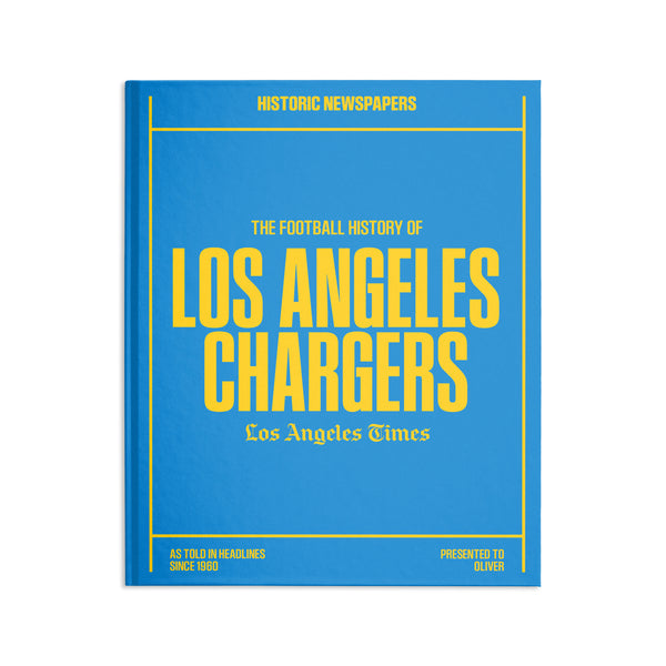 L.A. Times Los Angeles Chargers Newspaper Book