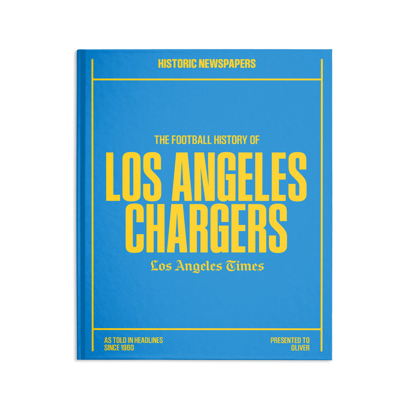 L.A. Times Los Angeles Chargers Newspaper Book