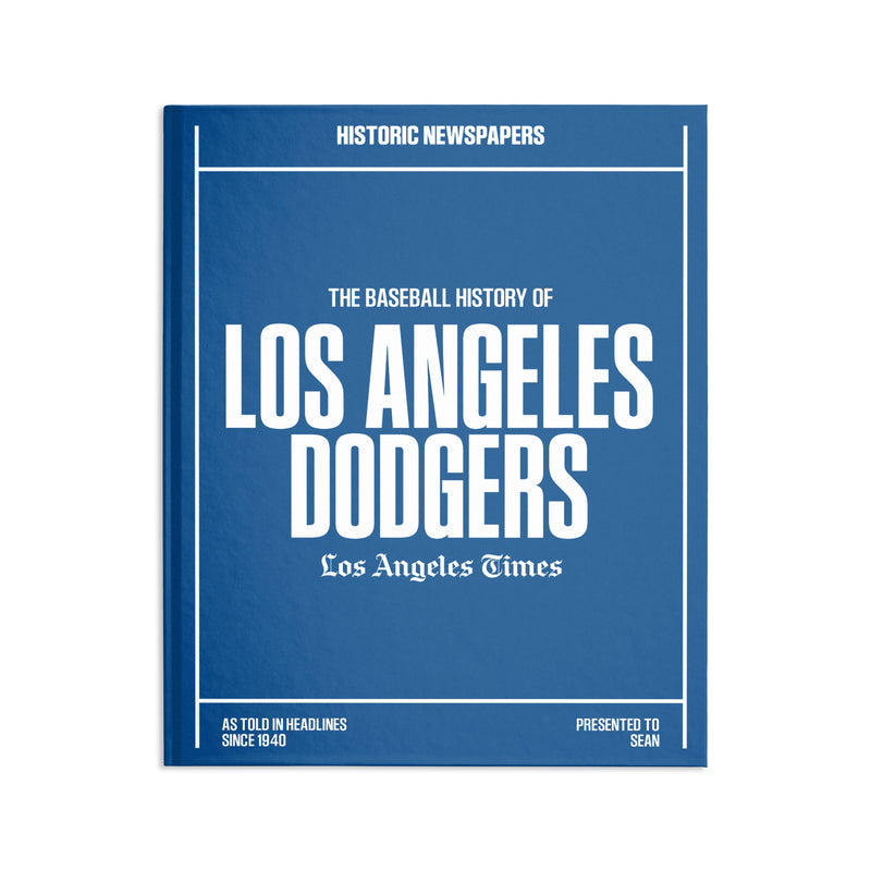 L.A. Times Dodgers Newspaper Book
