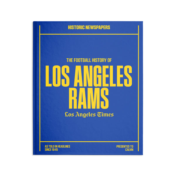 L.A. Times Los Angeles Rams Newspaper Book
