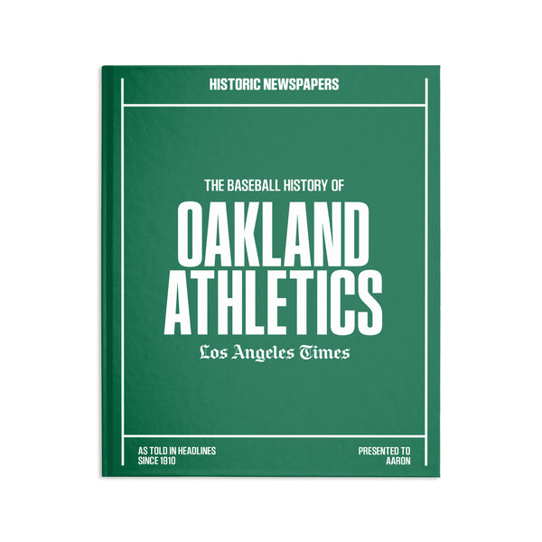 L.A. Times Oakland Athletics Newspaper Book