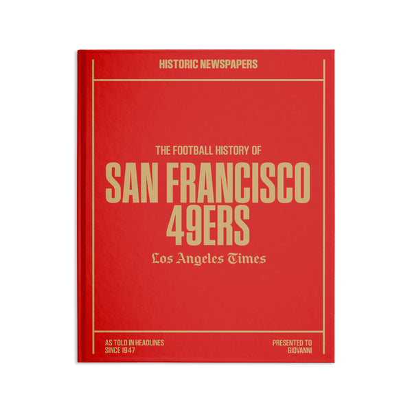 L.A. Times San Francisco 49ers Newspaper Book