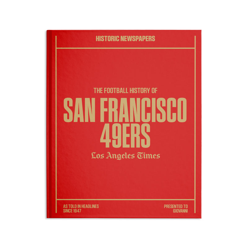 L.A. Times San Francisco 49ers Newspaper Book