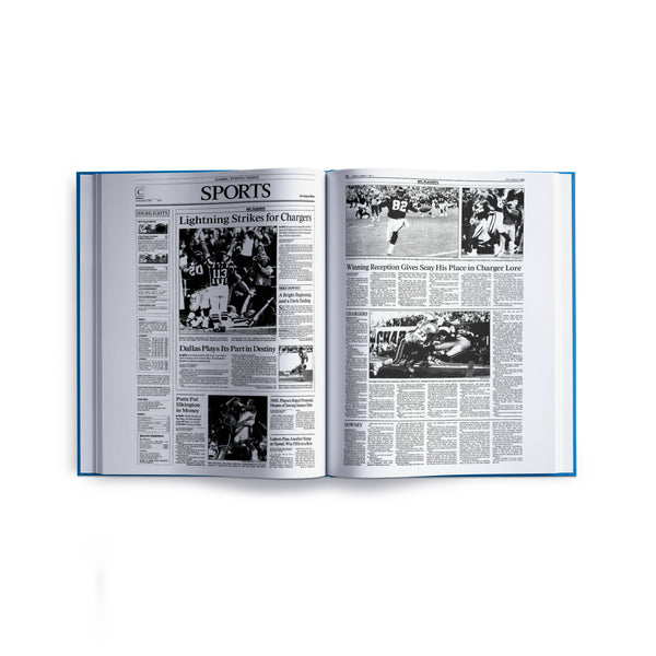 L.A. Times Los Angeles Chargers Newspaper Book