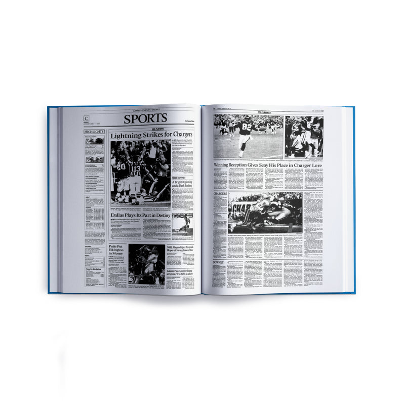 L.A. Times Los Angeles Chargers Newspaper Book