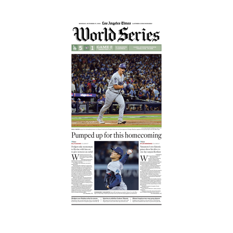 World Series Game 2: 10/27/25 paper