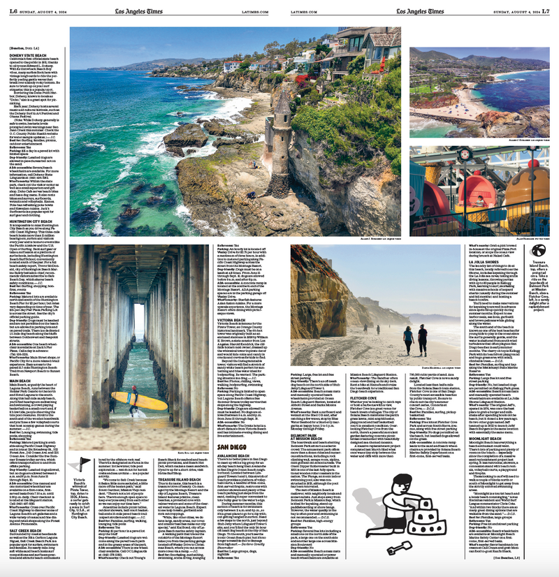 50 Best Beaches in Southern CA Newspaper Section