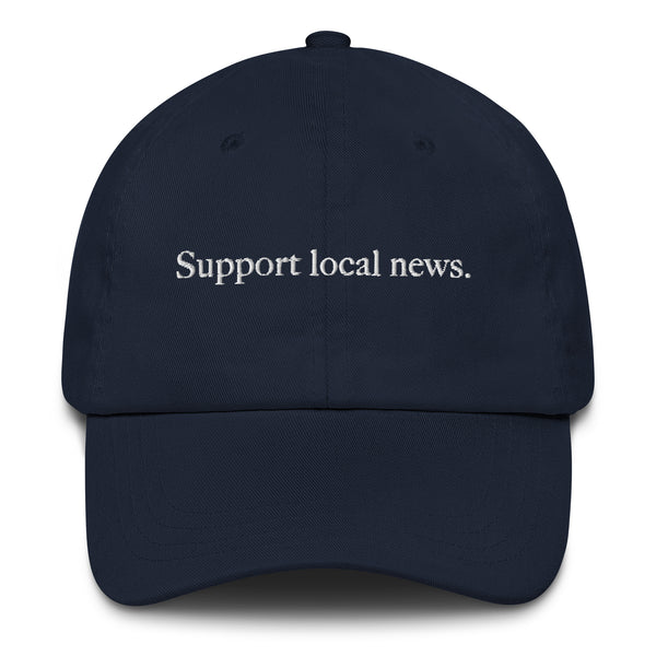 Support Local News Hat in Navy