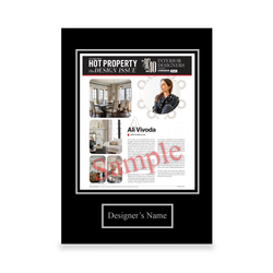 Hot Property: Top 40 Under 40 Interior Designers Plaque
