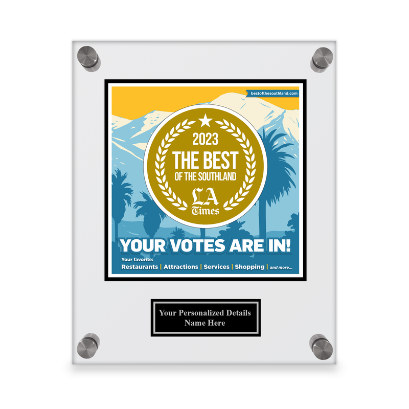 Best of the Southland 2023 Plaque - Acrylic Blue