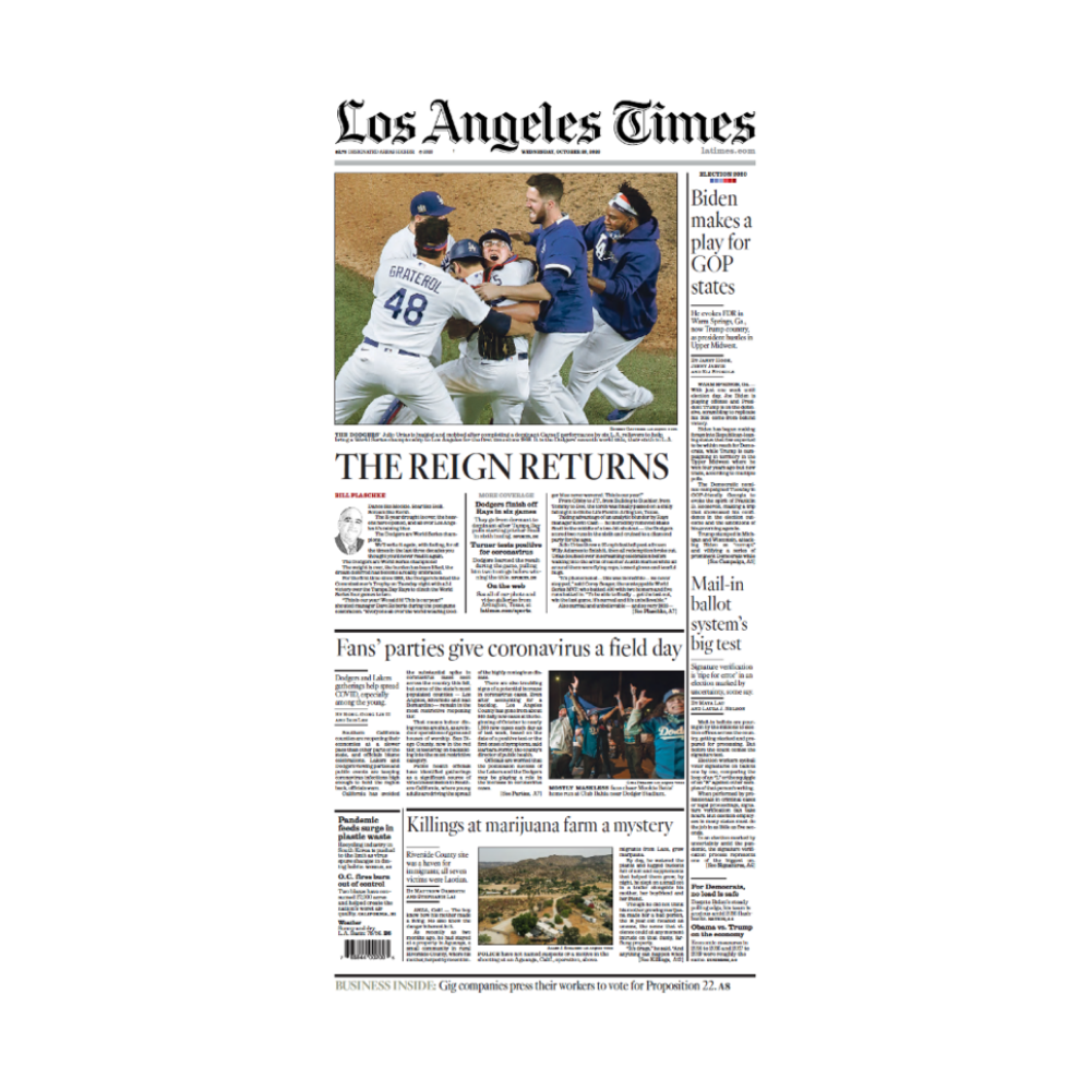 2020 World Series – Shop LA Times