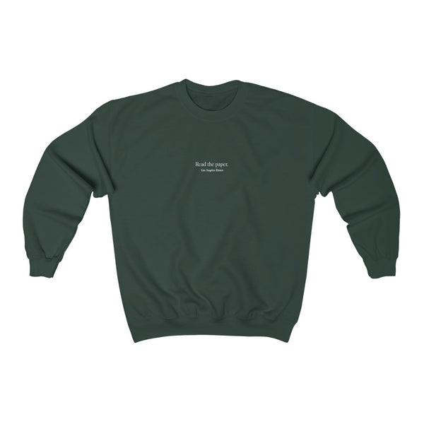 Limited Edition: Read the Paper Crewneck in Green