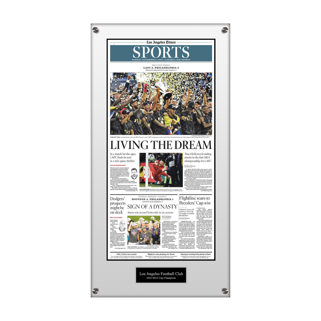 Los Angeles Times Rams Super Bowl LVI Champions Framed House of Reign  Newspaper - Dynasty Sports & Framing