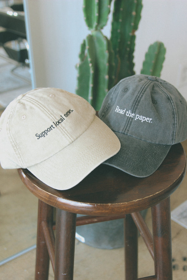 Support Local News Hat in Vintage Black