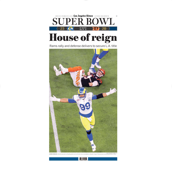 Rams Win Super Bowl LVI 2/14 paper