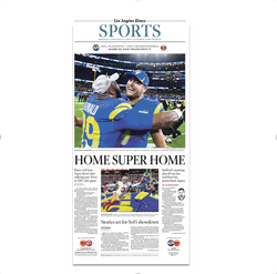 Rams Are Super Bowl Bound Front Page Poster