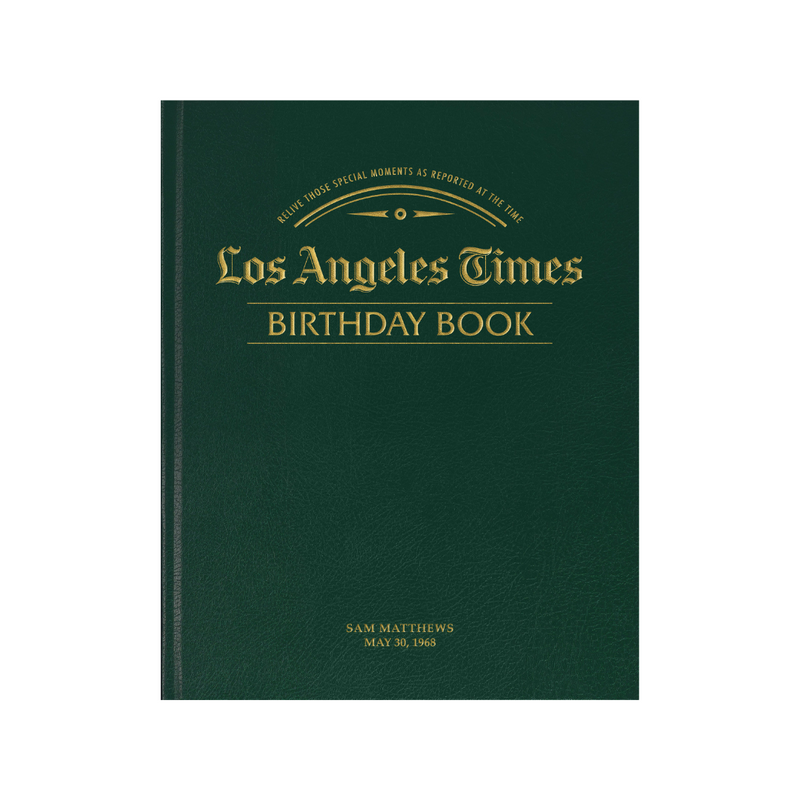 Los Angeles Times Birthday Book