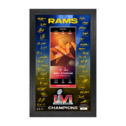 Los Angeles Rams Super Bowl LVI Champions Signature Ticket Frame