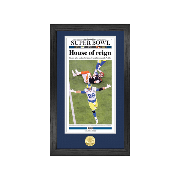 Super Bowl LVI House of Reign News Paper Bronze Coin Photo Mint