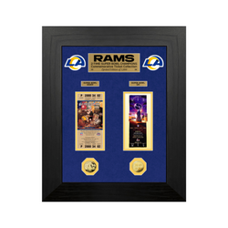 Shop Los Angeles Rams 2-Time Super Bowl Champions Historic Ticket Framed  Collage