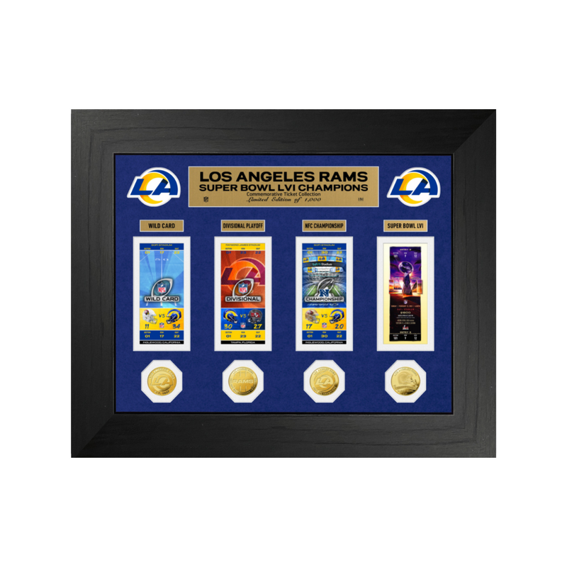 Los Angeles Rams Road to Super Bowl LVI Championship Deluxe Gold