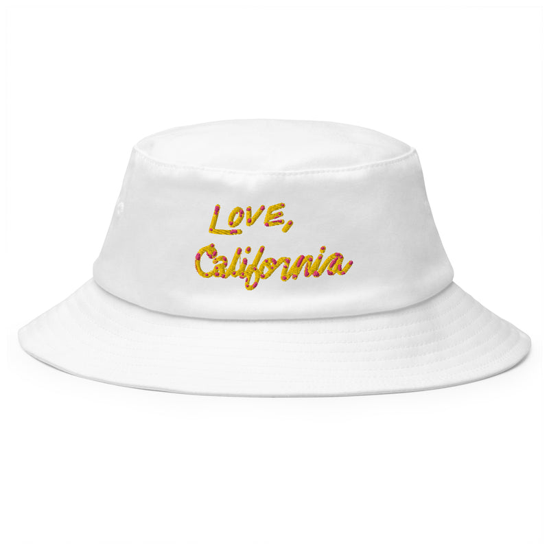 Love, California Bucket Hat White