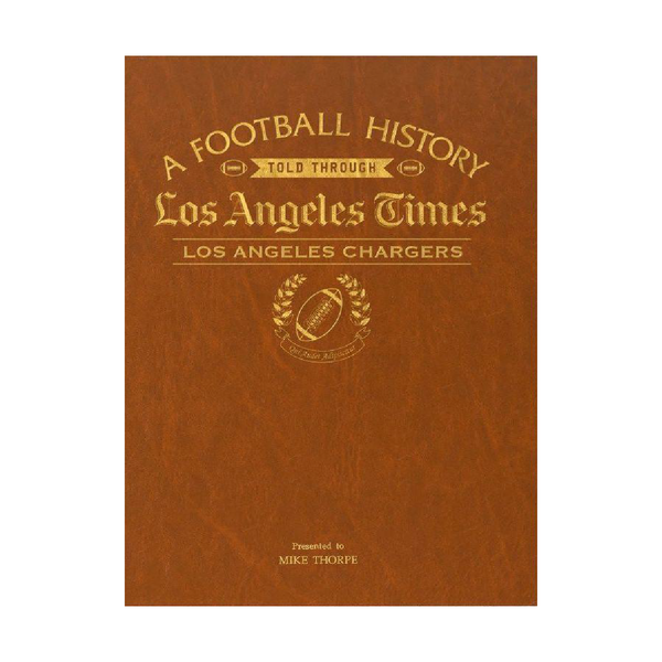 LA Times Los Angeles Chargers Newspaper Book