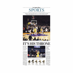 Special season, special section for the Lakers and L.A. Times