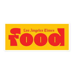 L.A. Times Food Sticker in Yellow