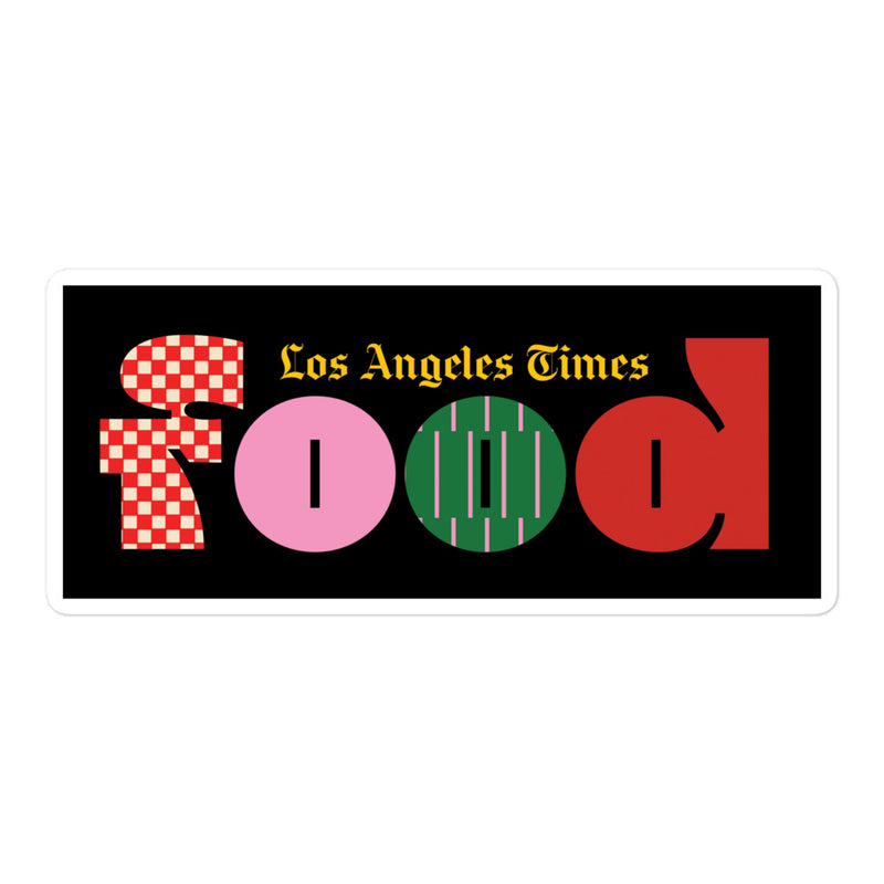 L.A. Times Food Sticker in Black