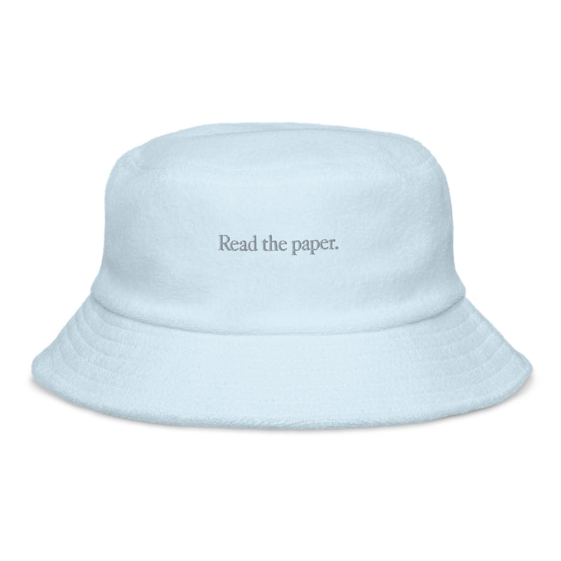 Read the Paper Terry Cloth Bucket Hat – Shop LA Times