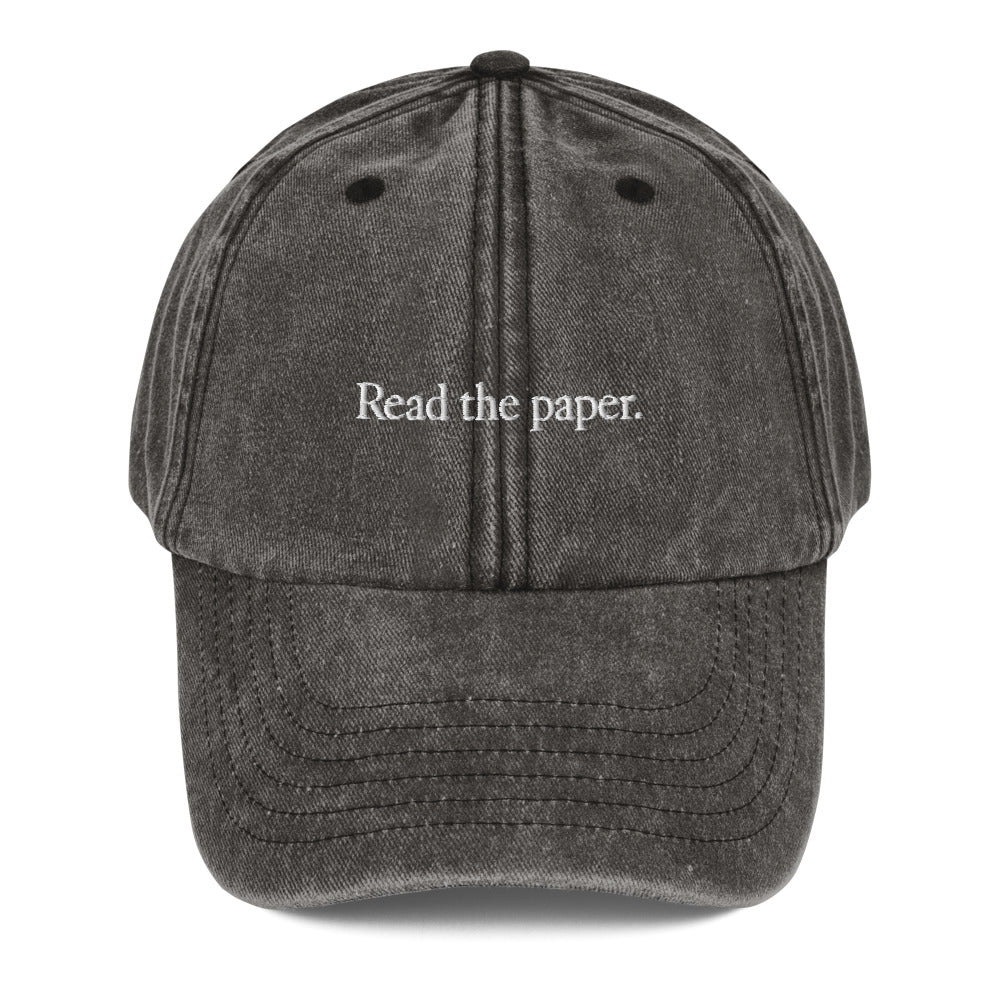 Read the Paper Hat in Vintage Black