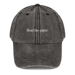 Read the Paper Hat in Vintage Black – Shop LA Times