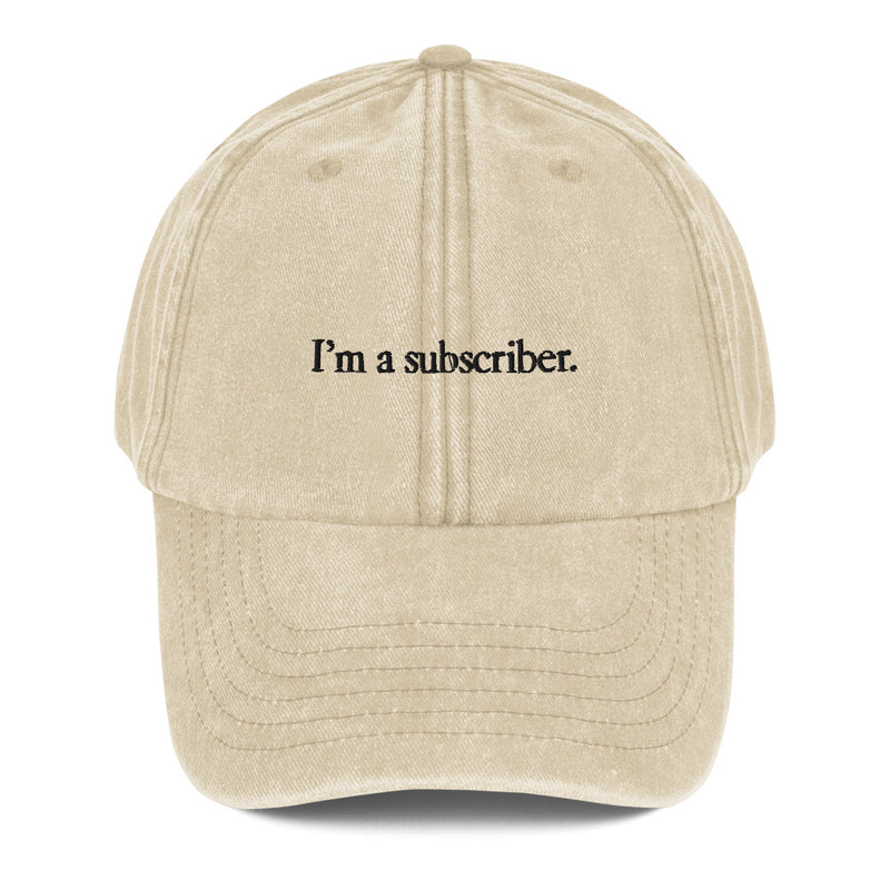 I'm a Subscriber Hat in Vintage in Stone – Shop LA Times