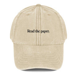 Read the Paper Hat in Vintage Stone